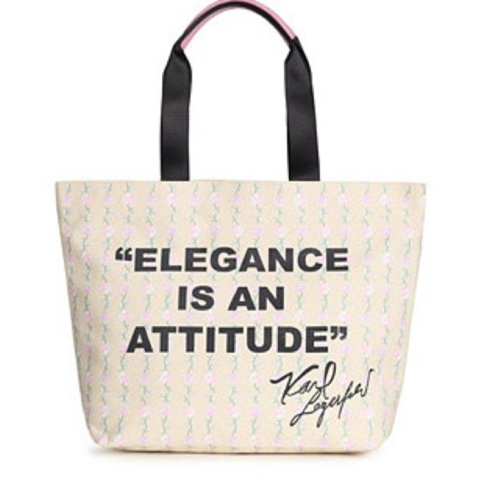 Karl Lagerfeld Paris Large Kristen Canvas Tote